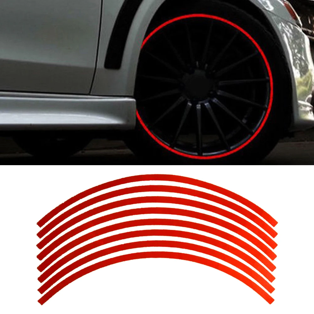Motorcycle Gear Exchange - 16 Strips Car Tuning Reflective Motorcycle
