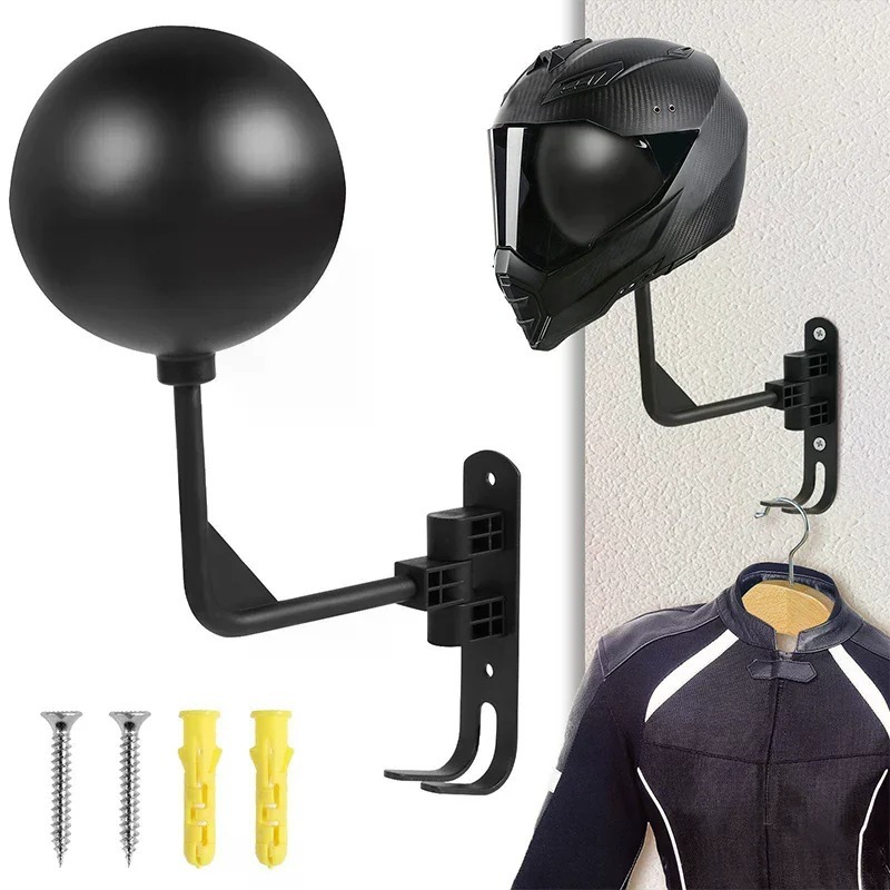 Motorcycle Gear Organizer - Motorcycle Helmet Rack Wall Mounted Organizer