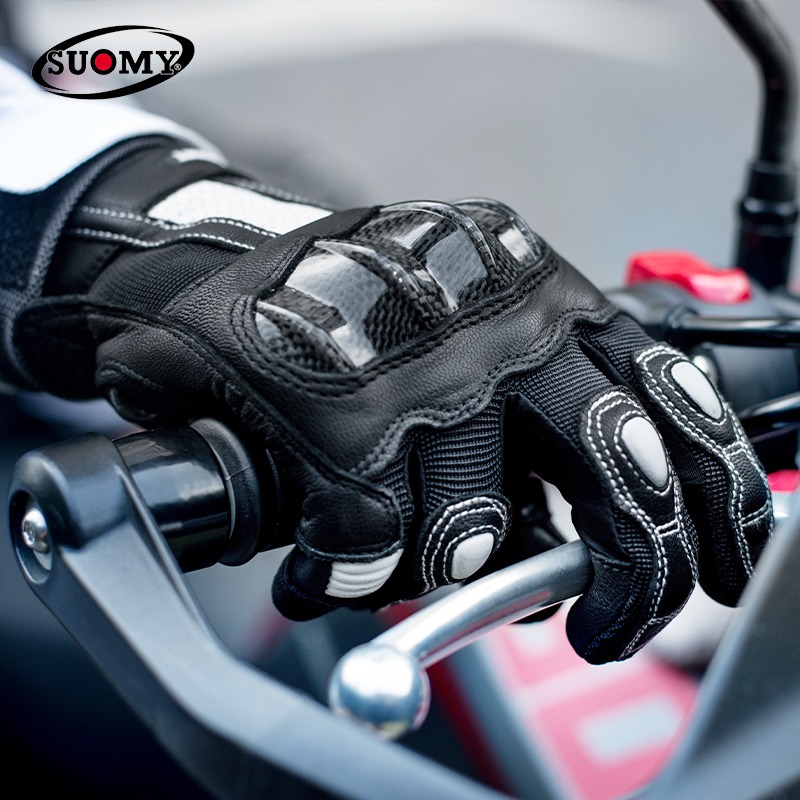 Xs Motorcycle Gear - Suomy Vintage Leather Motorcycle Gloves Pink