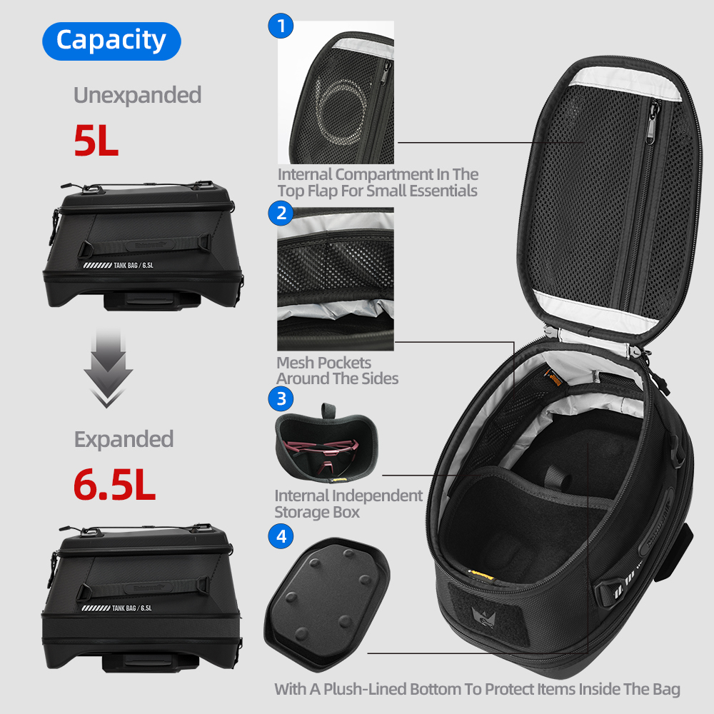 Rhinowalk Motorcycle Magnetic  - Magnetic Tank Bag review and price