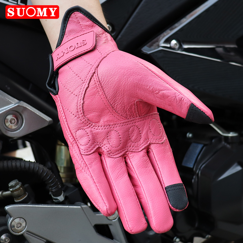 SUOMY Lady Pink Retro Leather  - Xs Motorcycle Gear review and price