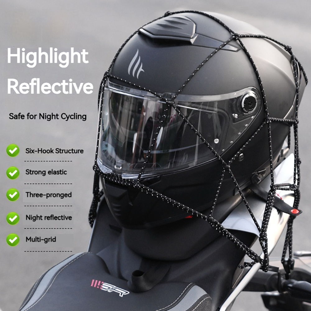 6 Hooks Luggage Net Protective - Motorcycle Gear Organizer review and price