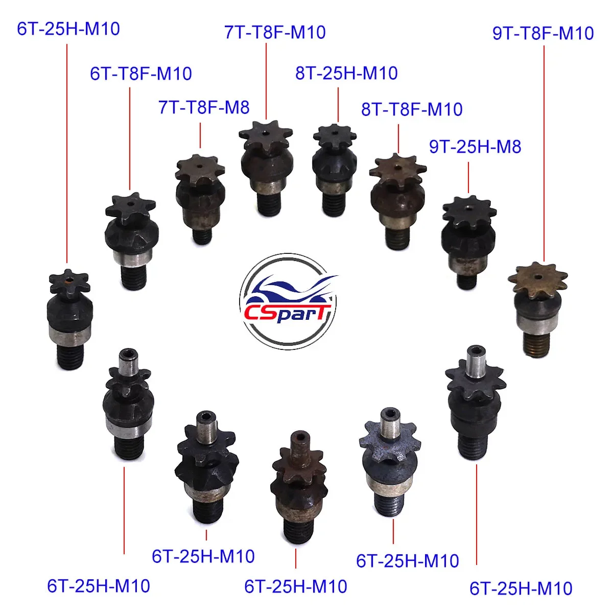 6T 7T 8T 9T 25H T8F M8 M10 Cha - Motorcycle Gear Organizer review and price