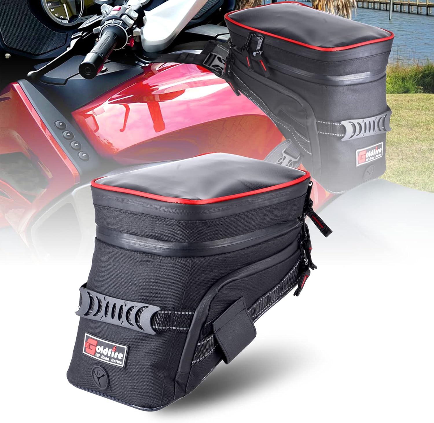 New Universal Motorcycle Tank  - Magnetic Tank Bag review and price